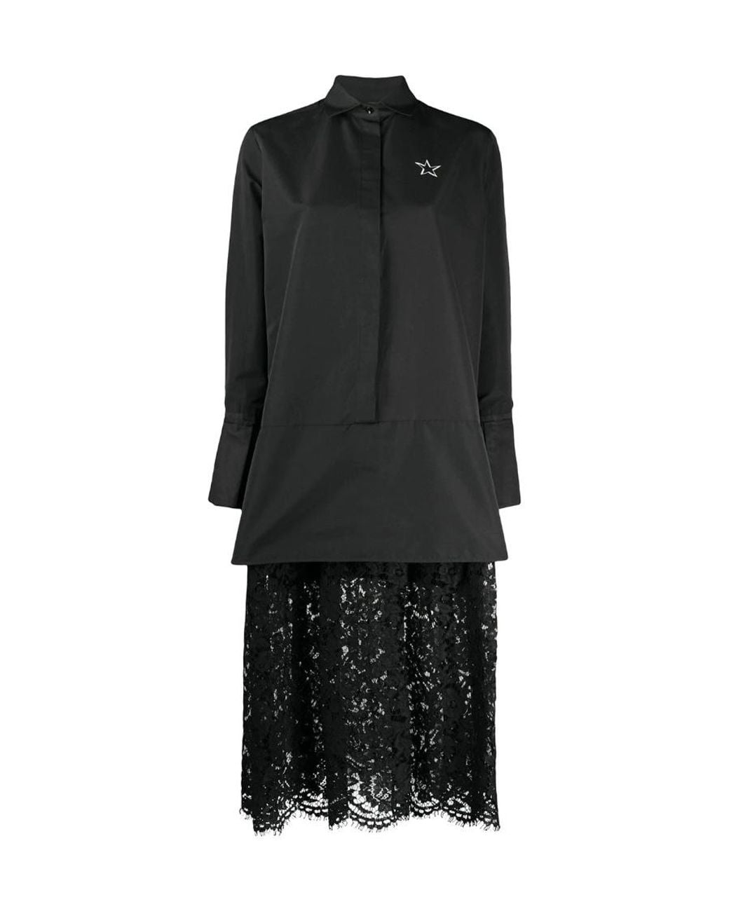 Valentino Black Vltn Printed Dress