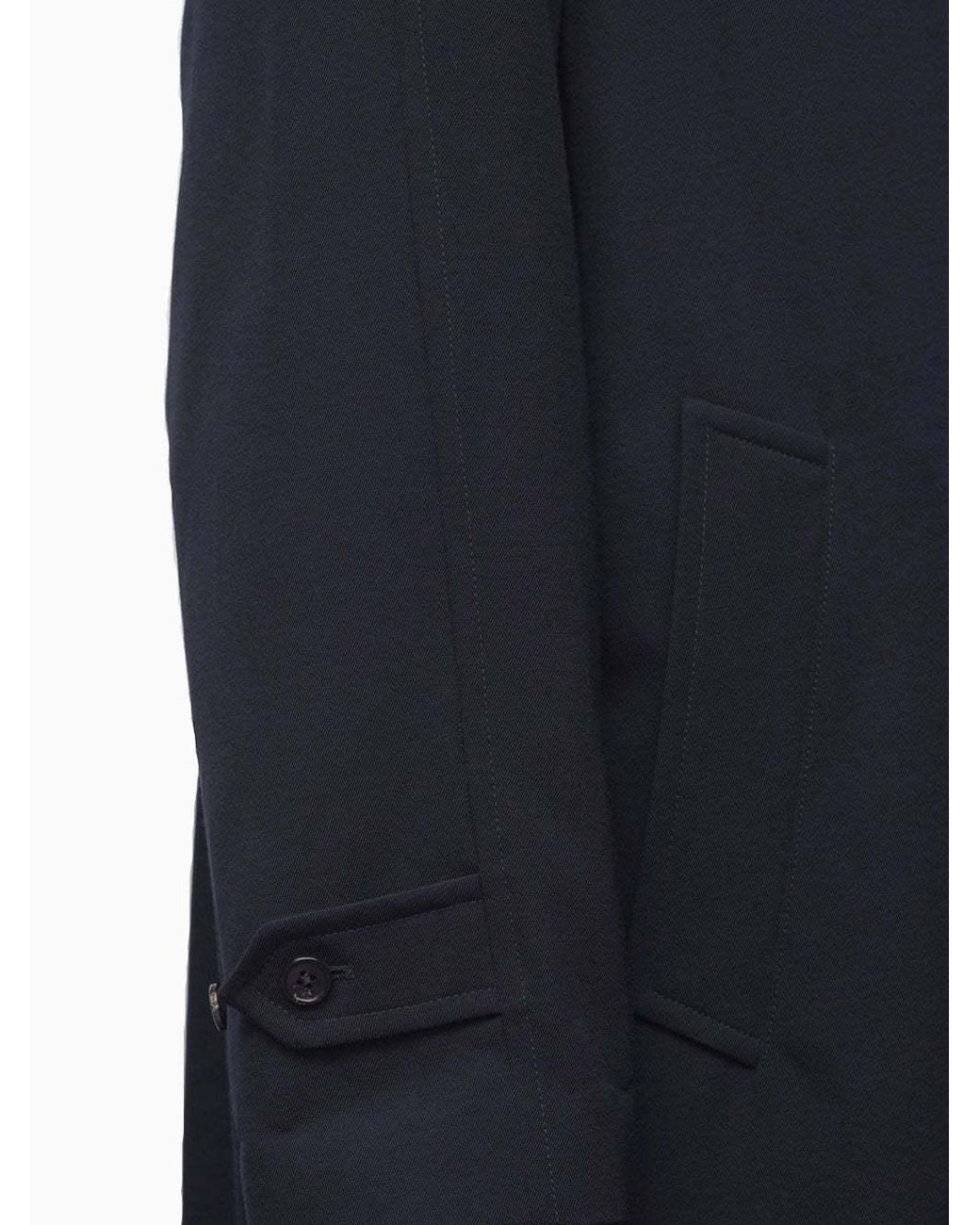 The Row Blue Single-Breasted Long Coat