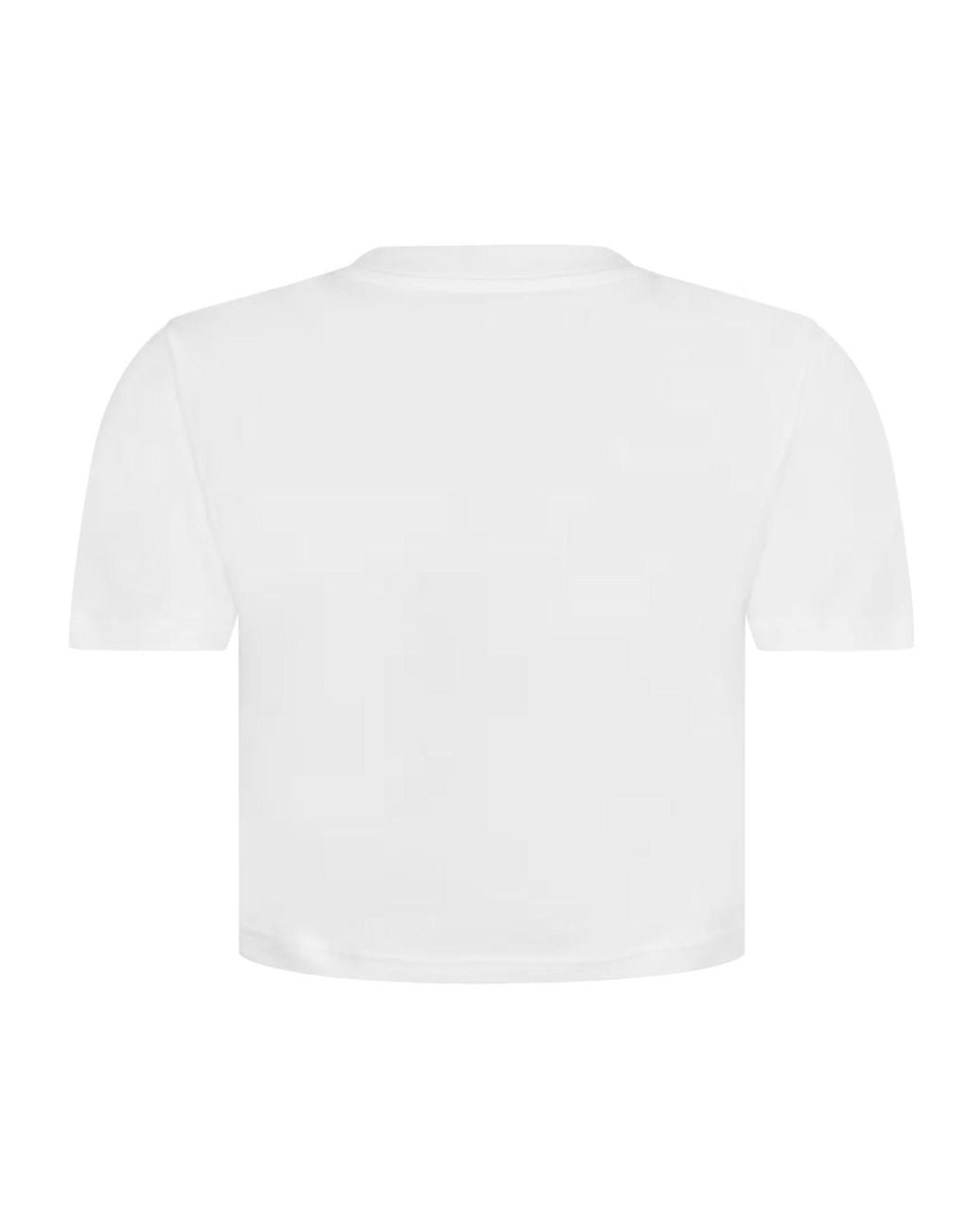 Casablanca White Logo Crew Neck T-Shirt