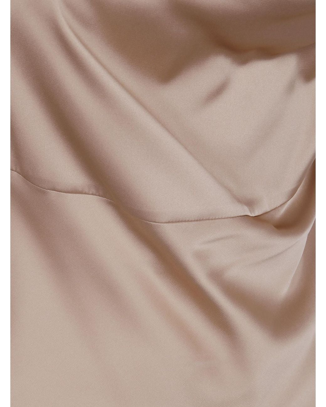 D.exterior Natural Draped Long Dress