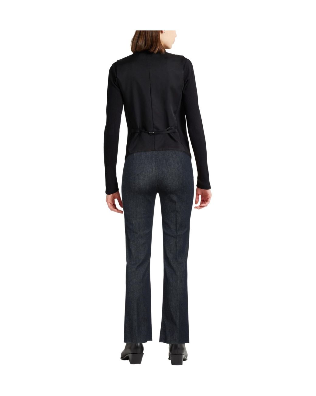 Max Mara Blue Solid Colour Bootcut Jeans