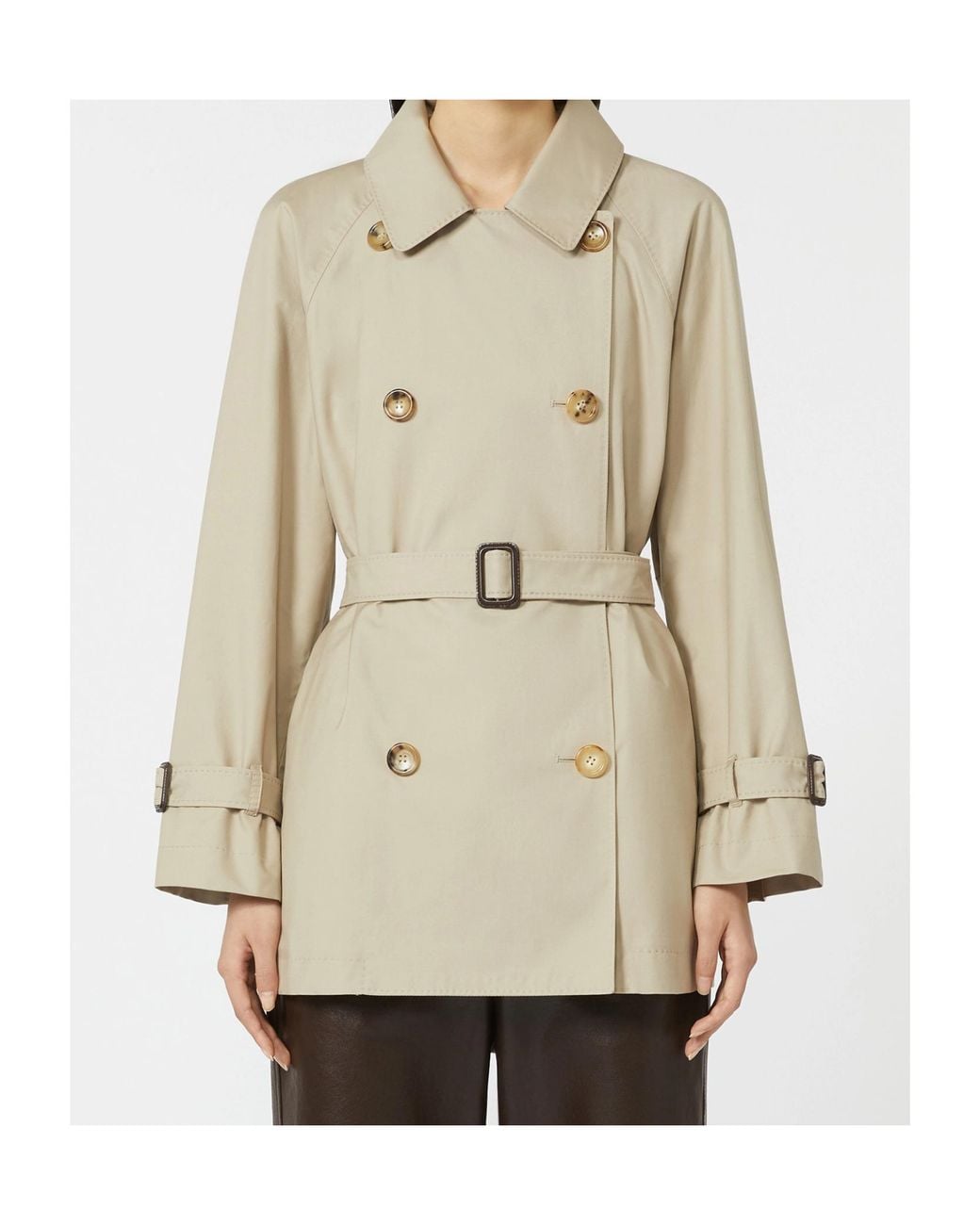 Max Mara Natural The Cube Calle Double-Breasted Coat