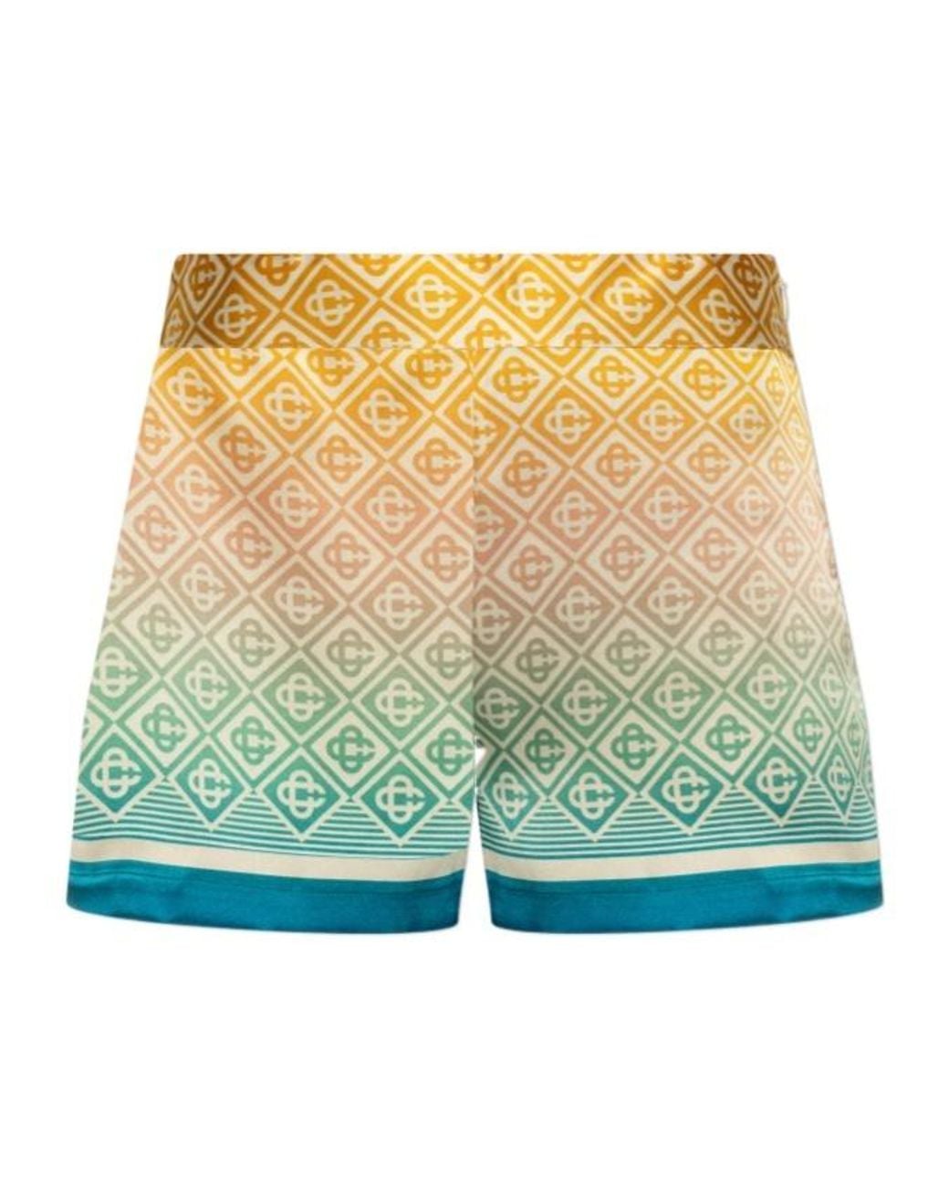 Casablanca Green Gradient Monogram Tailored Shorts