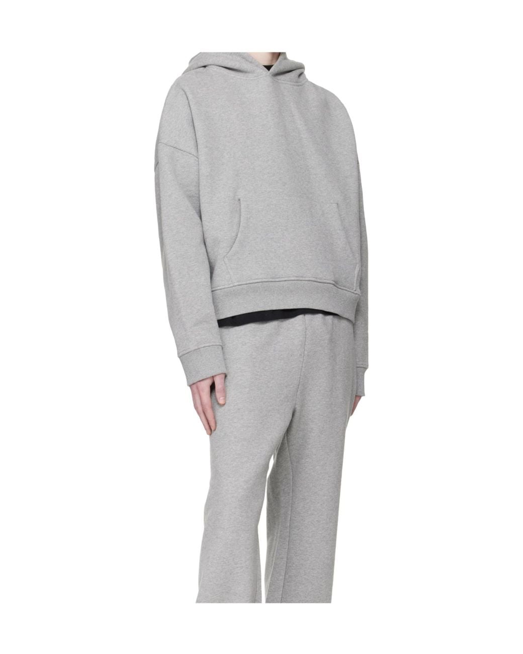 Entire studios Gray Oversized Hoodie for men