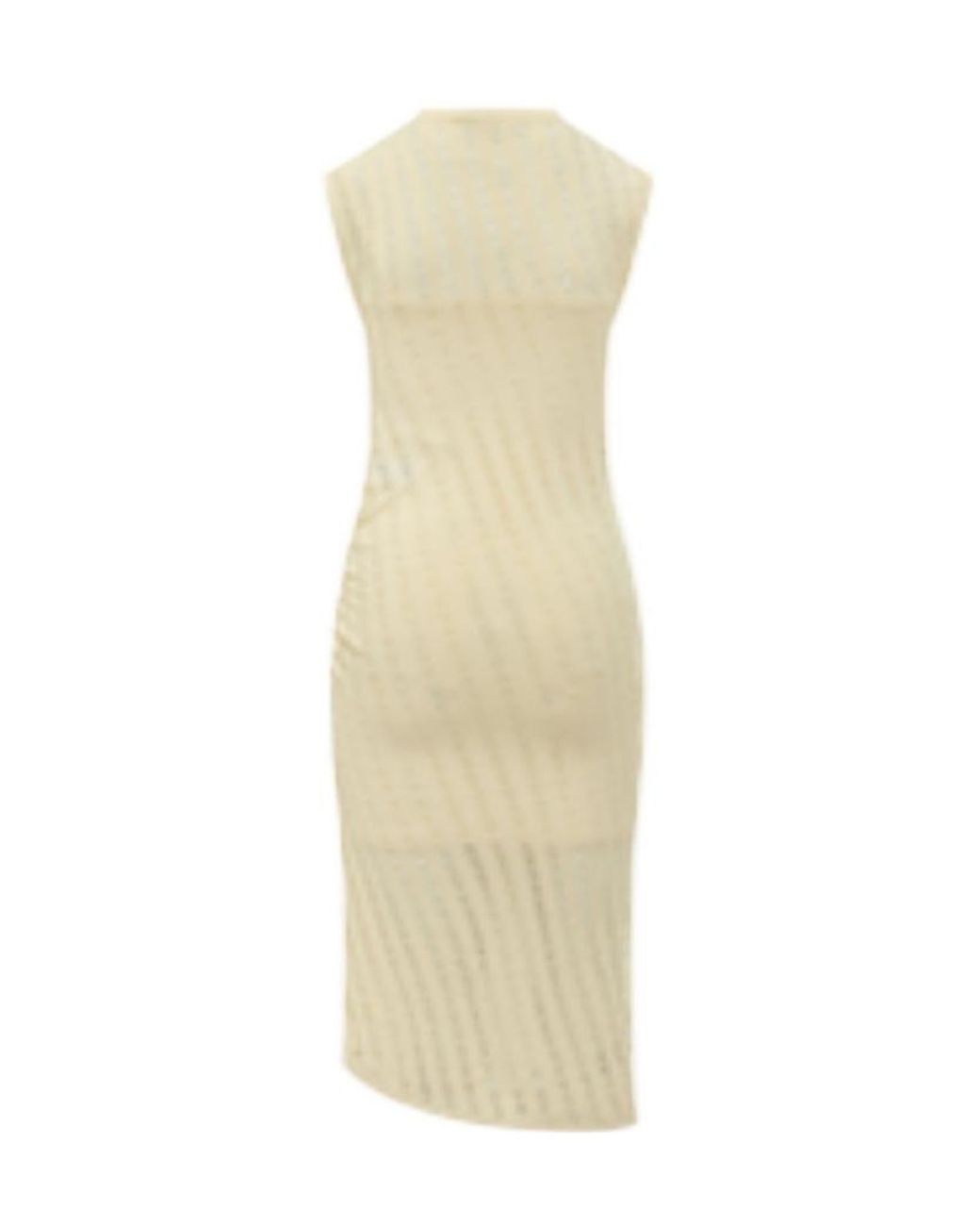 IRO Natural Aysson Openwork Knit Midi Dress
