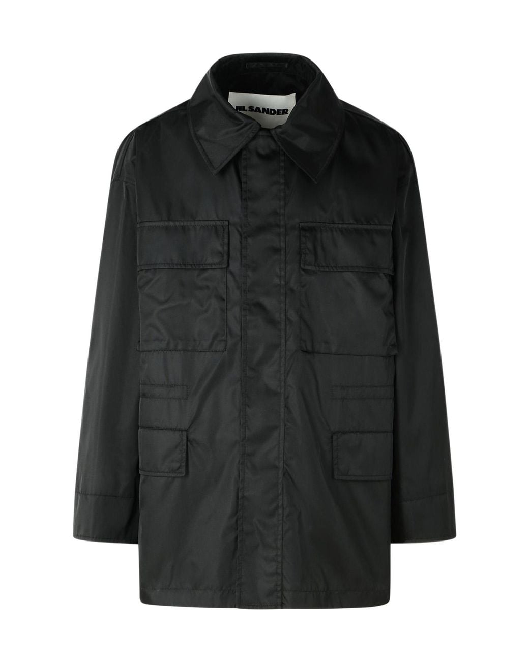 Jil Sander Black Long Sleeved Field Jacket for men