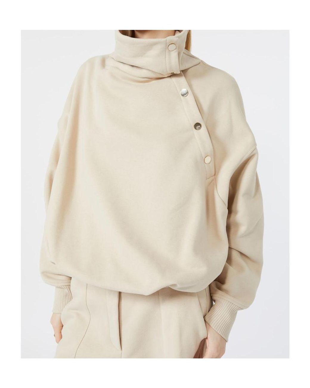 Sportmax Natural Long-Sleeve Sweatshirt