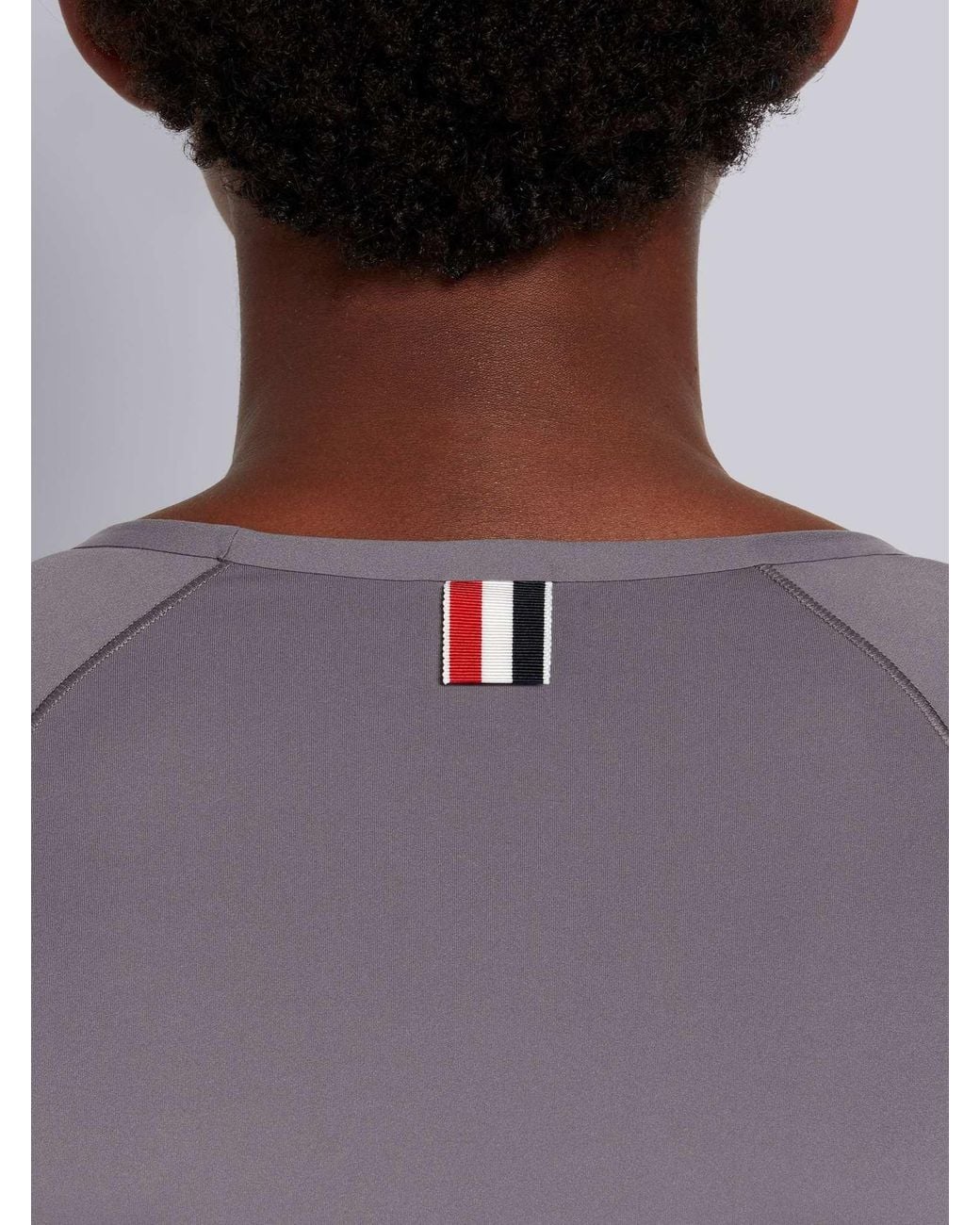 Thom Browne Blue 4-Bar Compression Long Sleeve Top