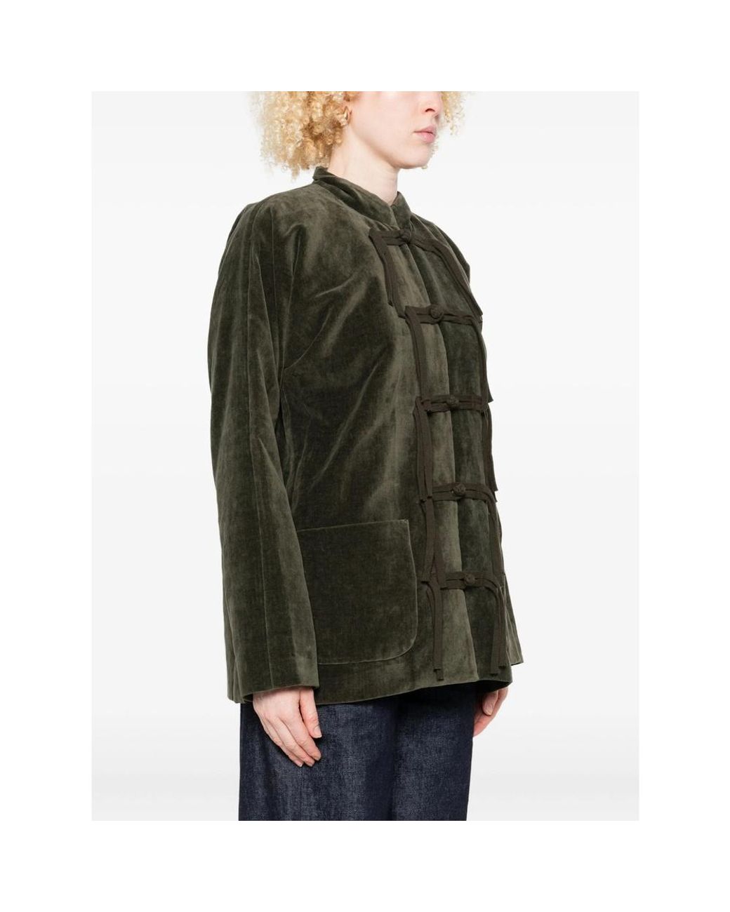 Uma Wang Green Long Sleeve Casual Jacket