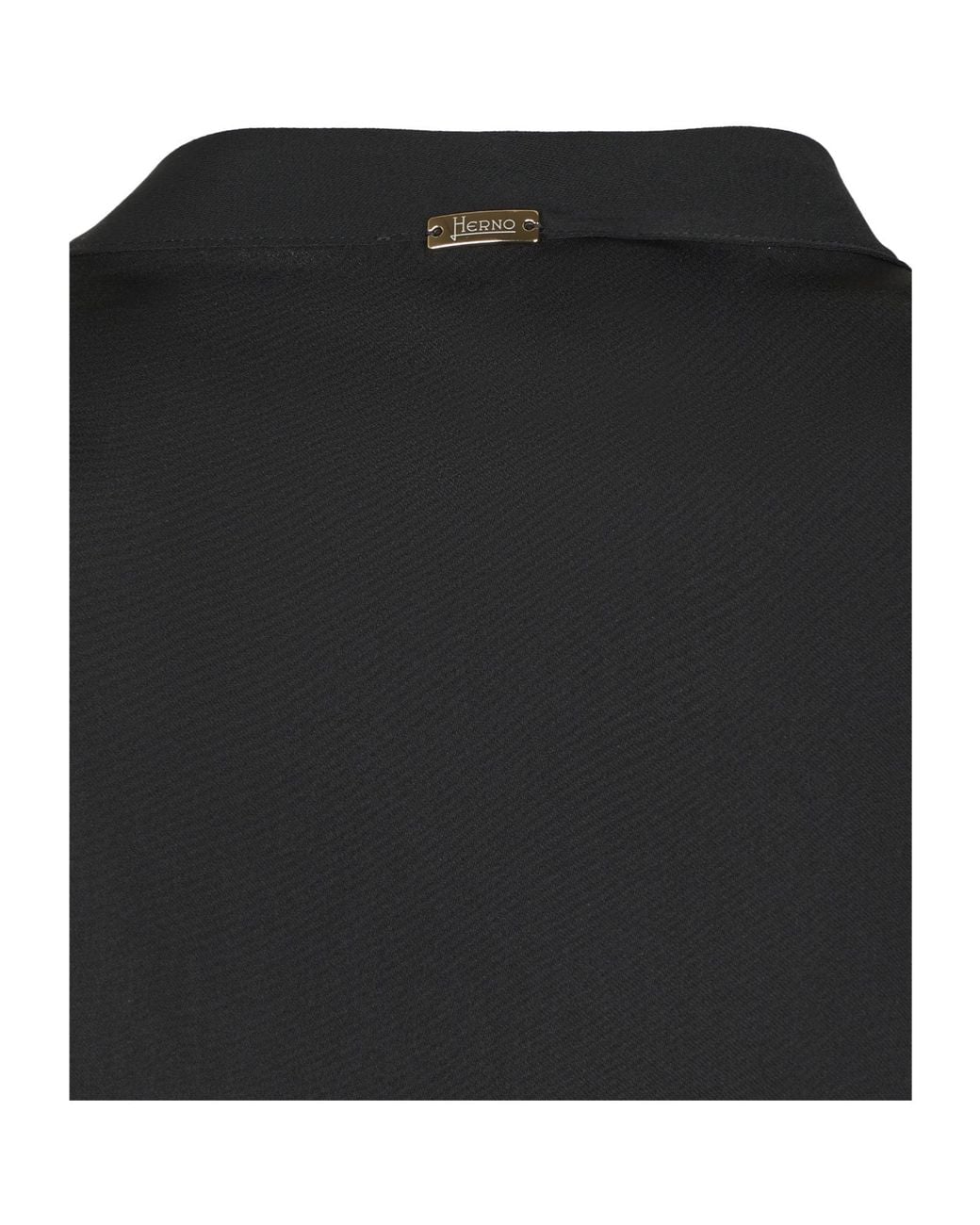 Herno Black Short Shirt Dress