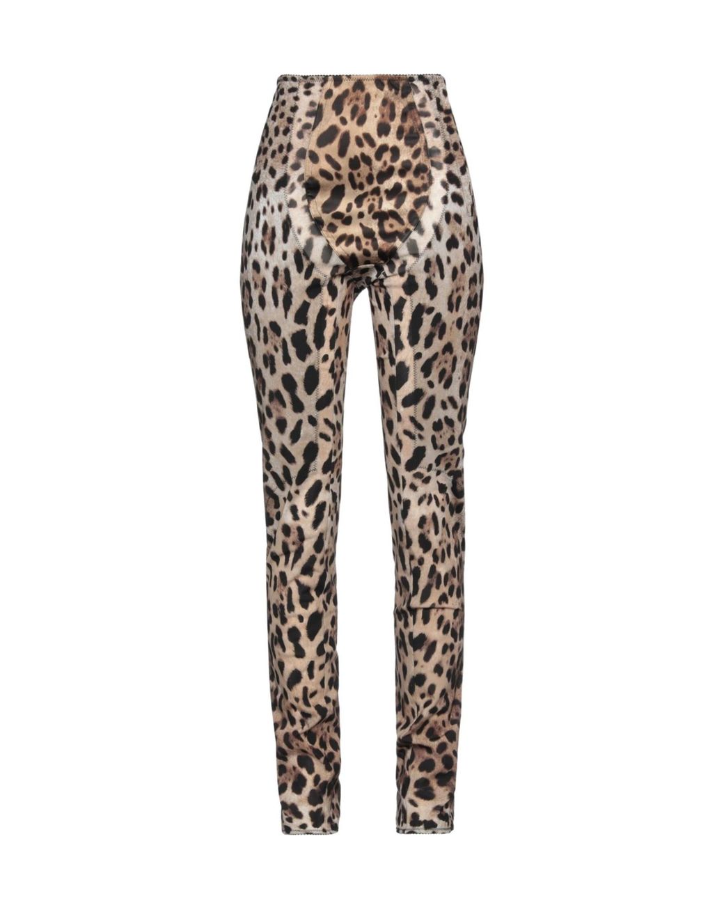 Dolce & Gabbana Multicolor Leopard Print Casual Trousers