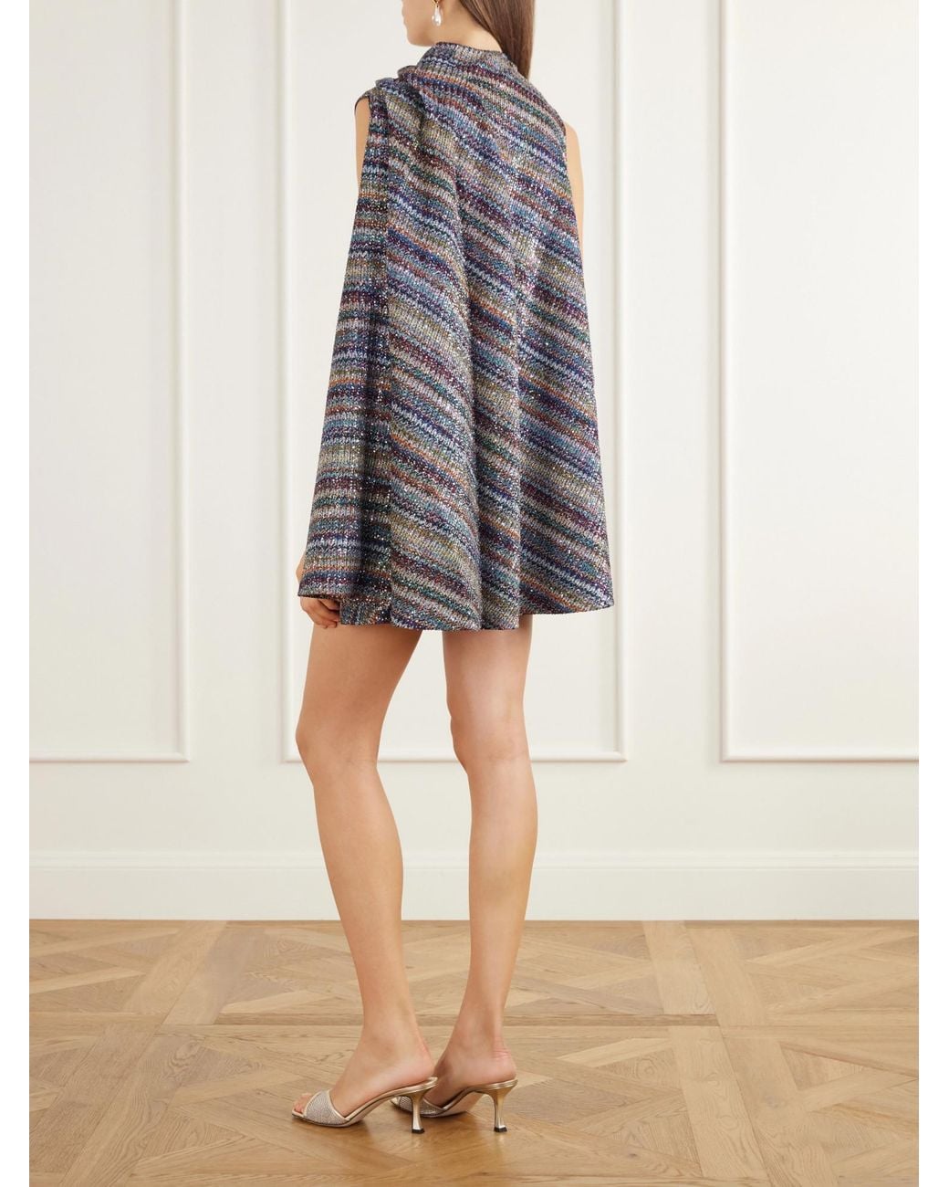 Missoni Gray Sleeveless Mini Skirt