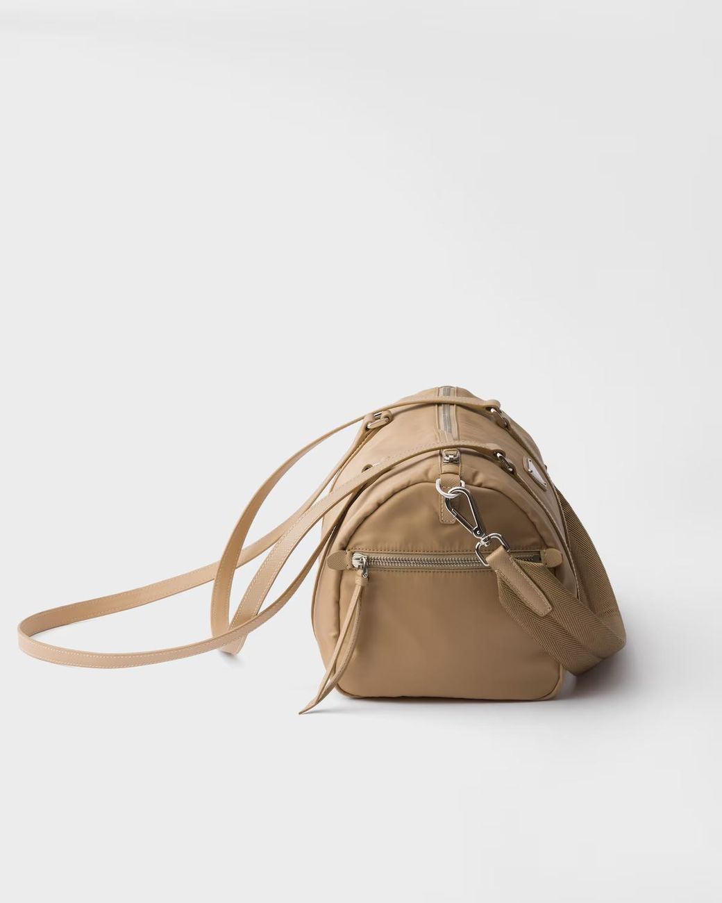 Prada Natural Large Zipped Duffel Bag