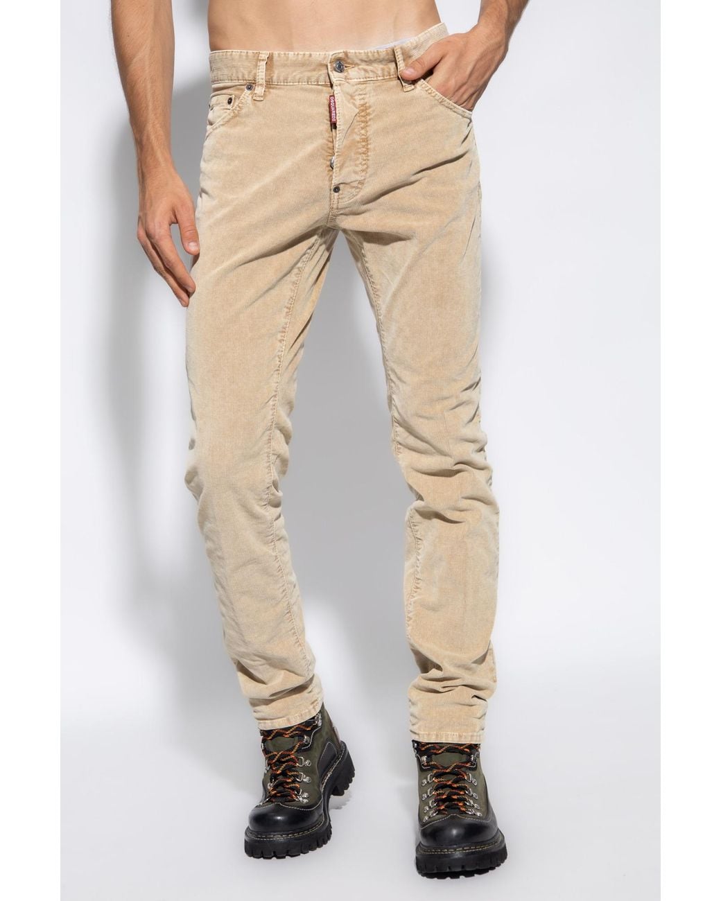 DSquared² Cool Guy Slim-Fit Jeans in Natural for Men | Lyst