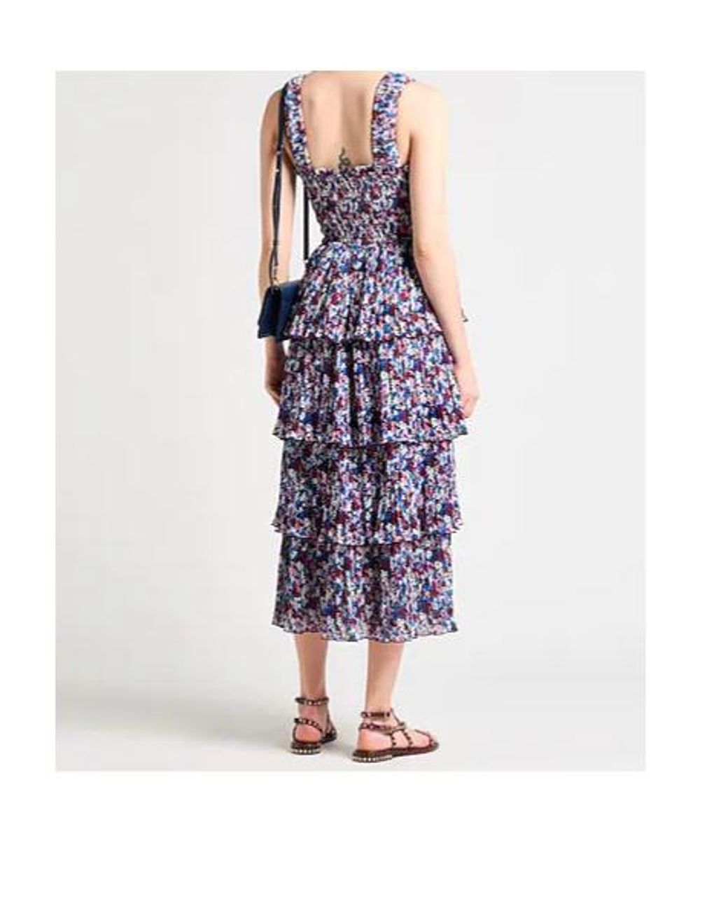 Ganni Purple Midi Dress