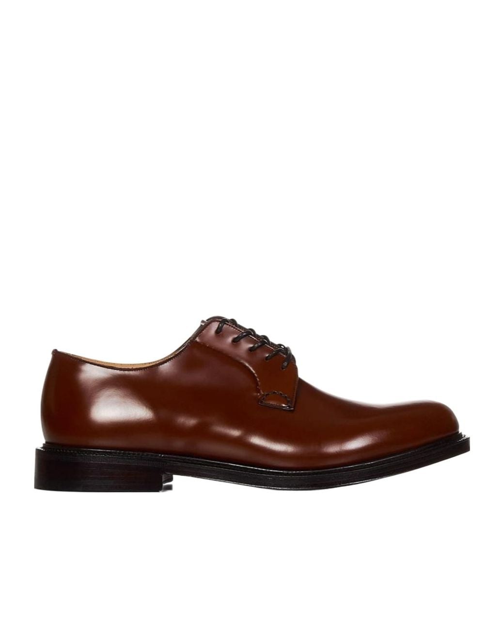 Church's Brown Shannon Leather Derby Shoes for men