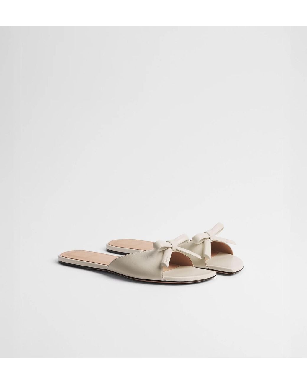 Dior White Bow Slide