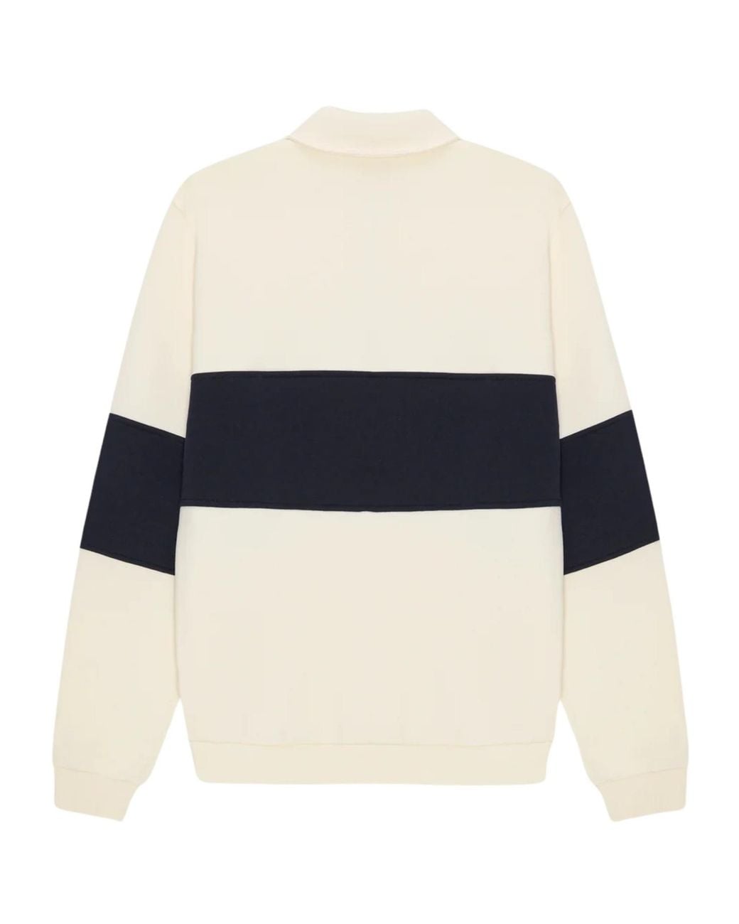 Les Deux Blue Logo-Embroidered Zip-Neck Sweatshirt for men