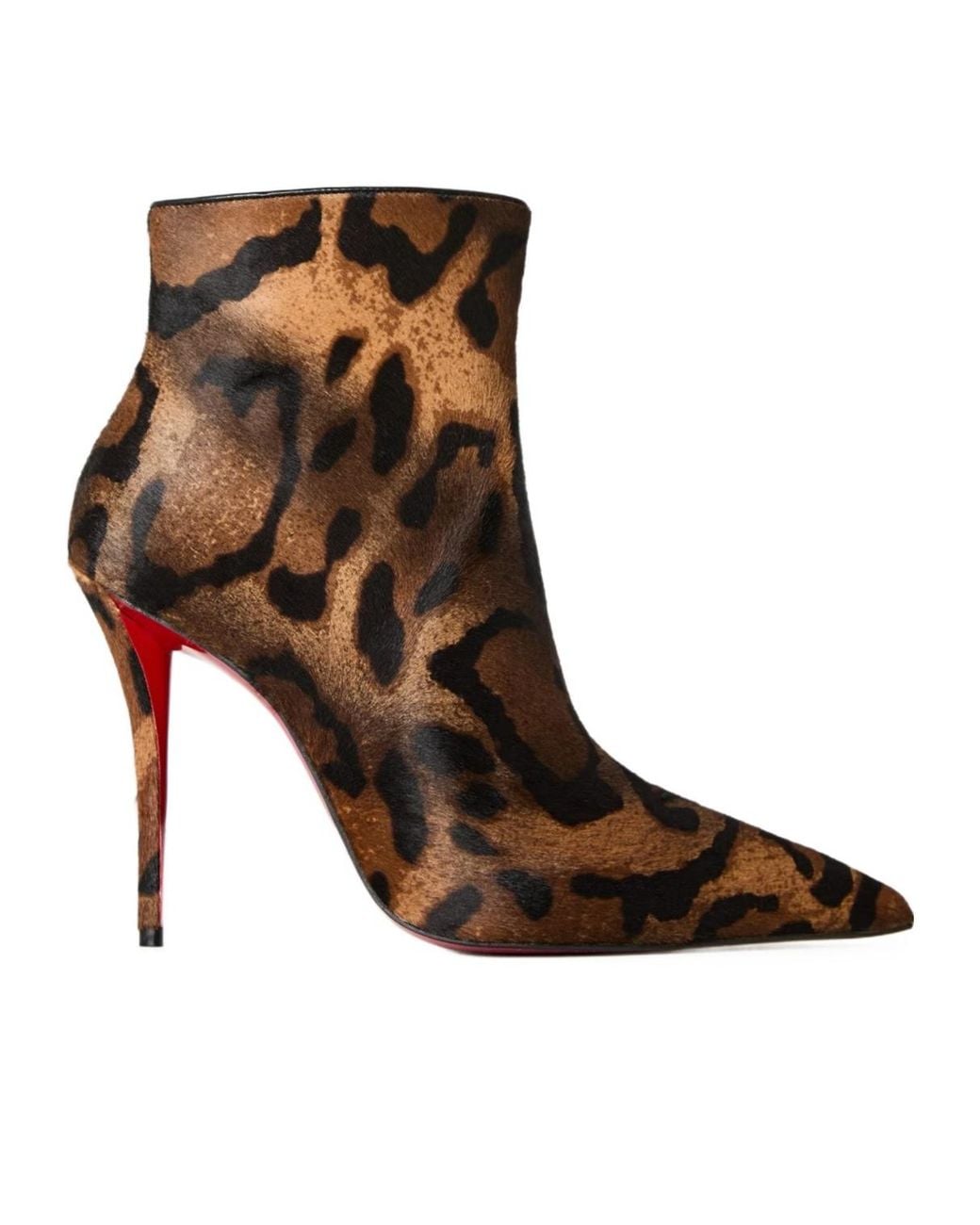 Christian Louboutin Brown Ankle Heeled Boots