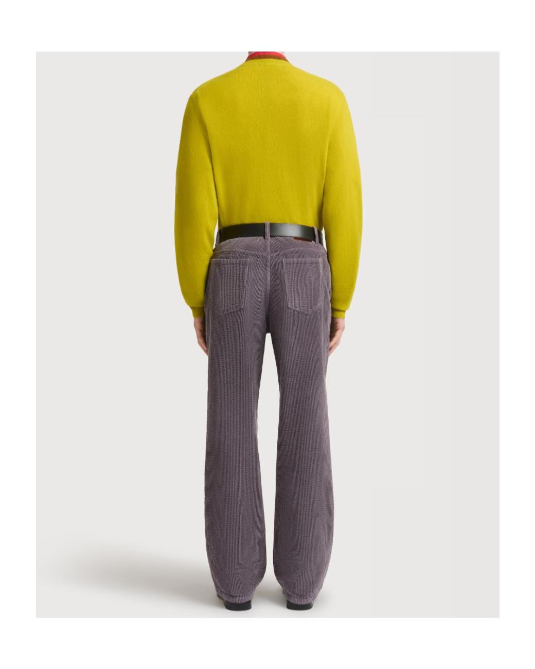 Marni Purple Corduroy Flared Trousers for men