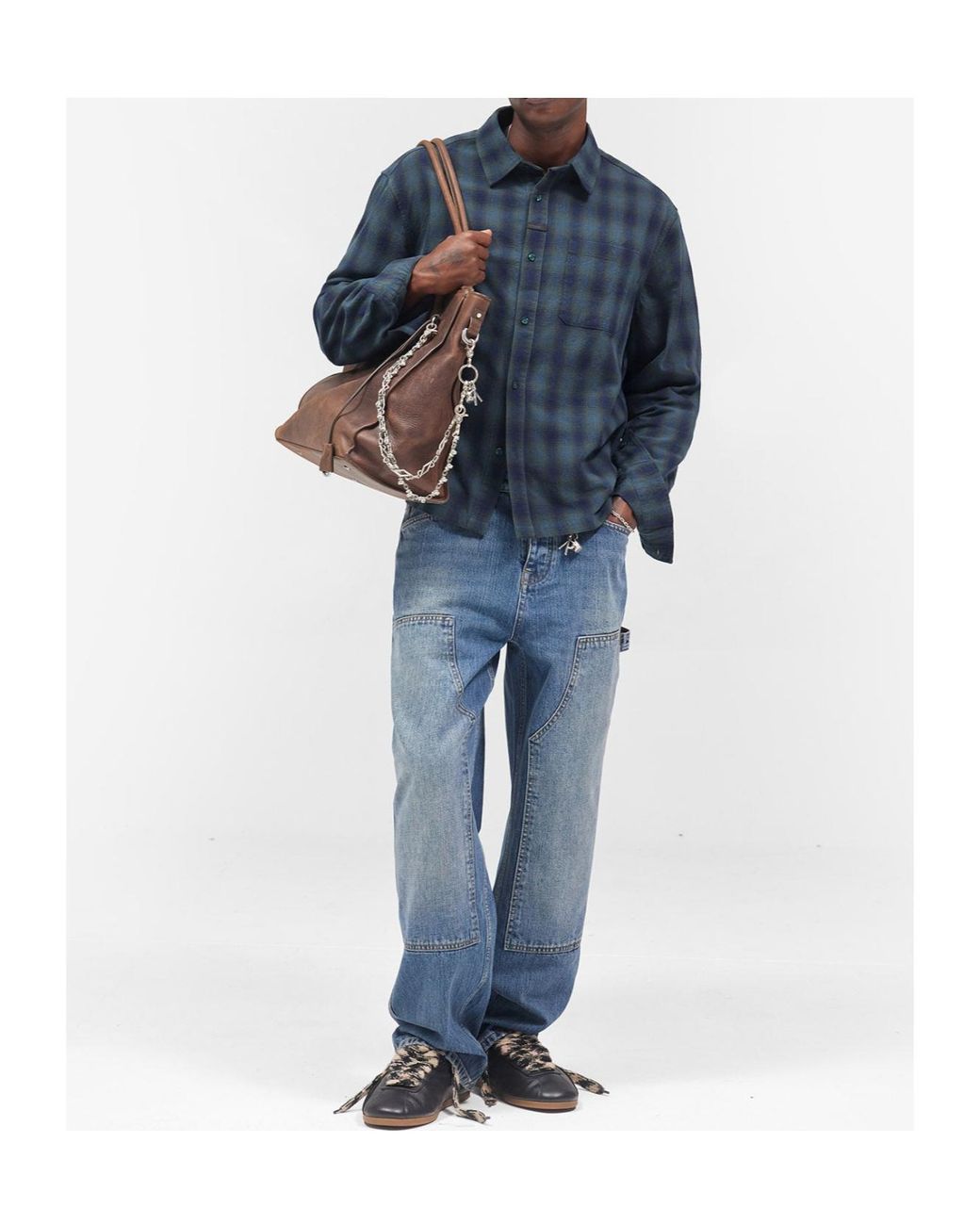 Represent Blue R2 Carpenter Wide-Leg Jeans for men