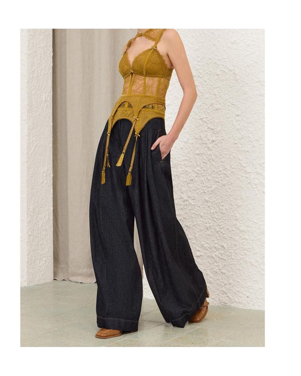 Zimmermann Metallic Valiant Lingerie Bodice