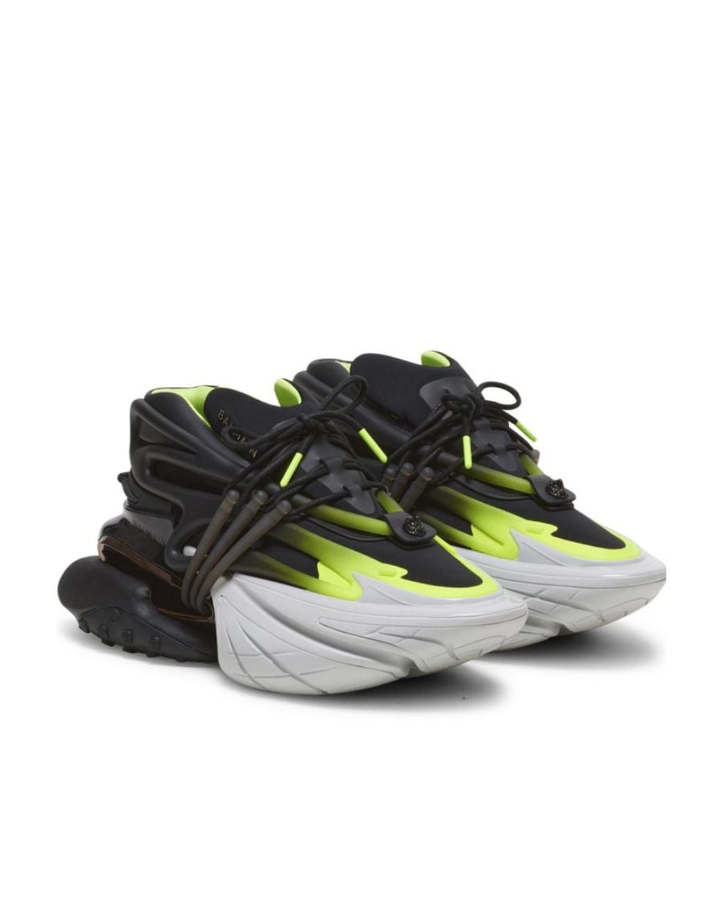Balmain Multicolor Fluorescent Unicorn Sneakers for men