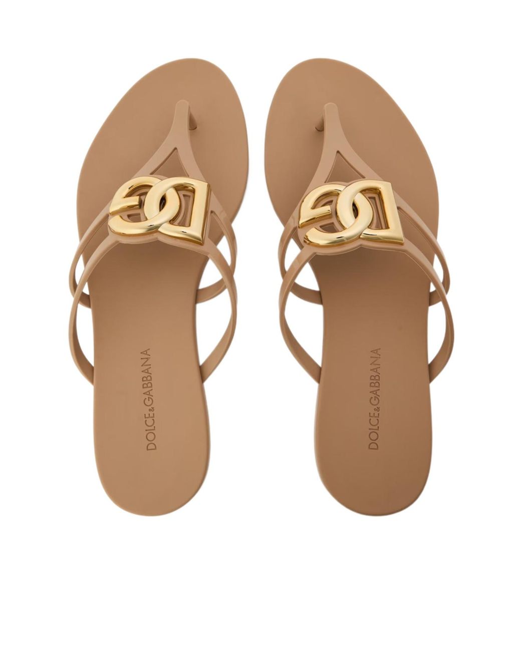 Dolce & Gabbana Natural Dg Thong Sandal Ld62