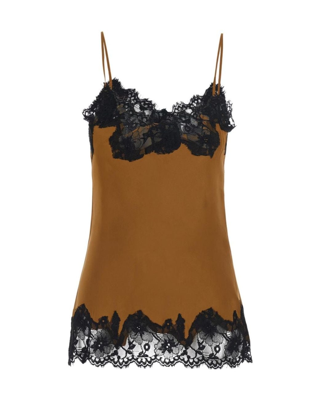 Gold Hawk Black Lace Trim Camisole Top