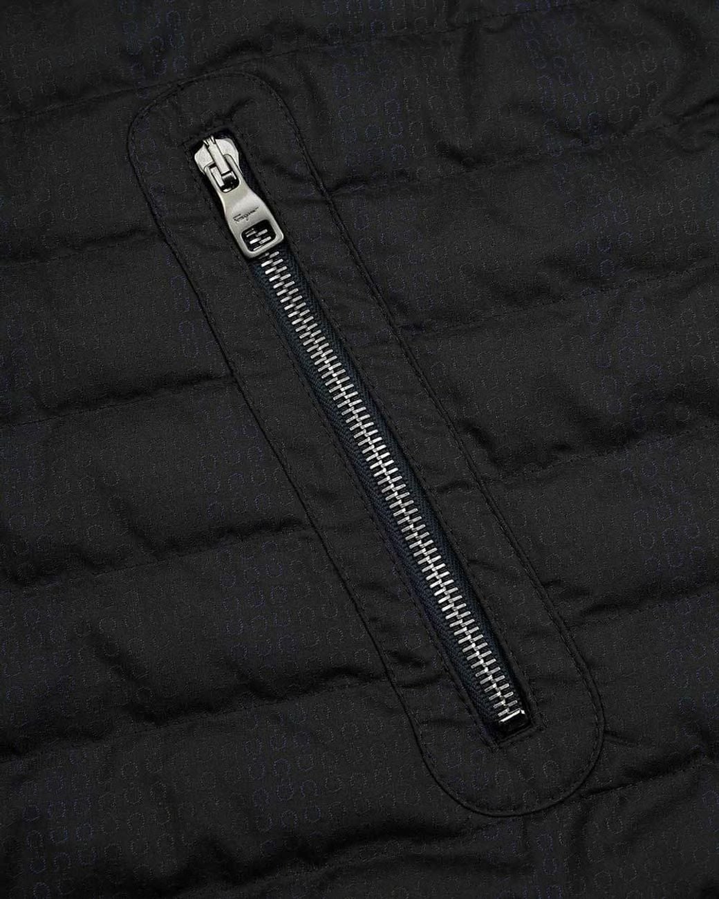 Ferragamo Black Quilted Cotton Suit for men