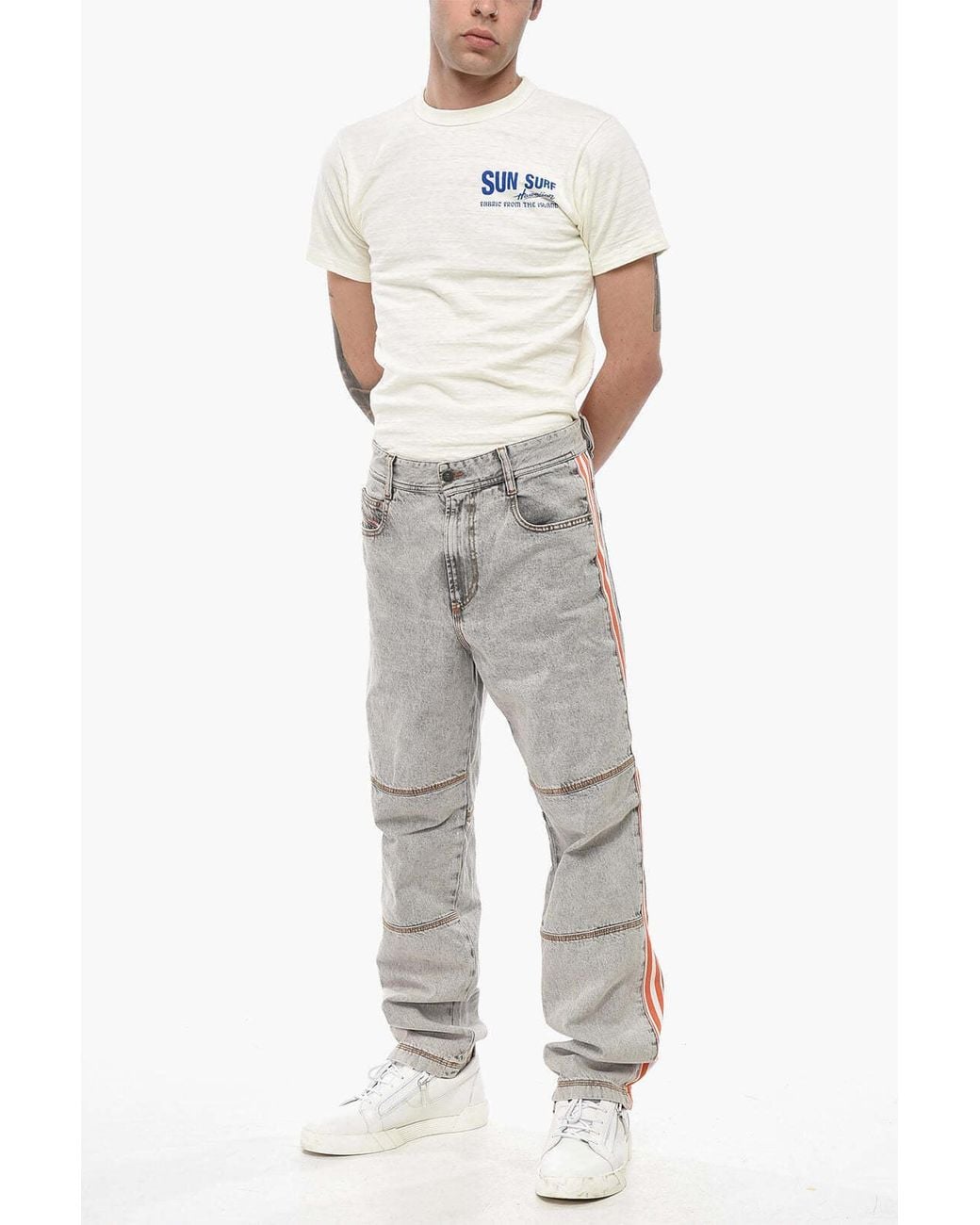 DIESEL Gray D-Arbus Regular Fit Jeans for men