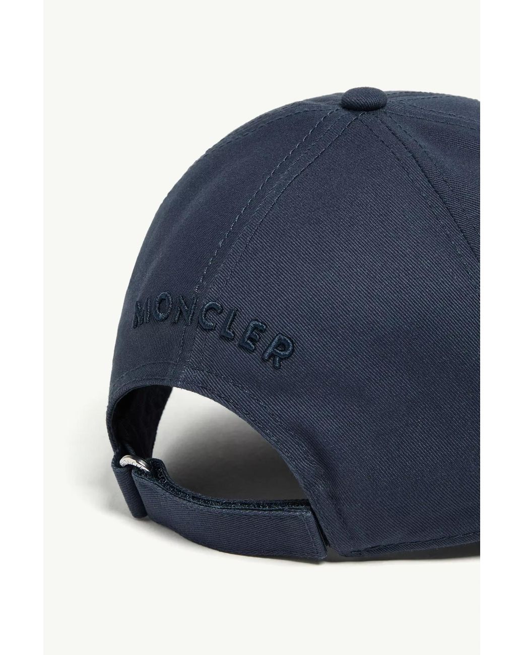Moncler Blue Logo Detailed Baseball Cap for men