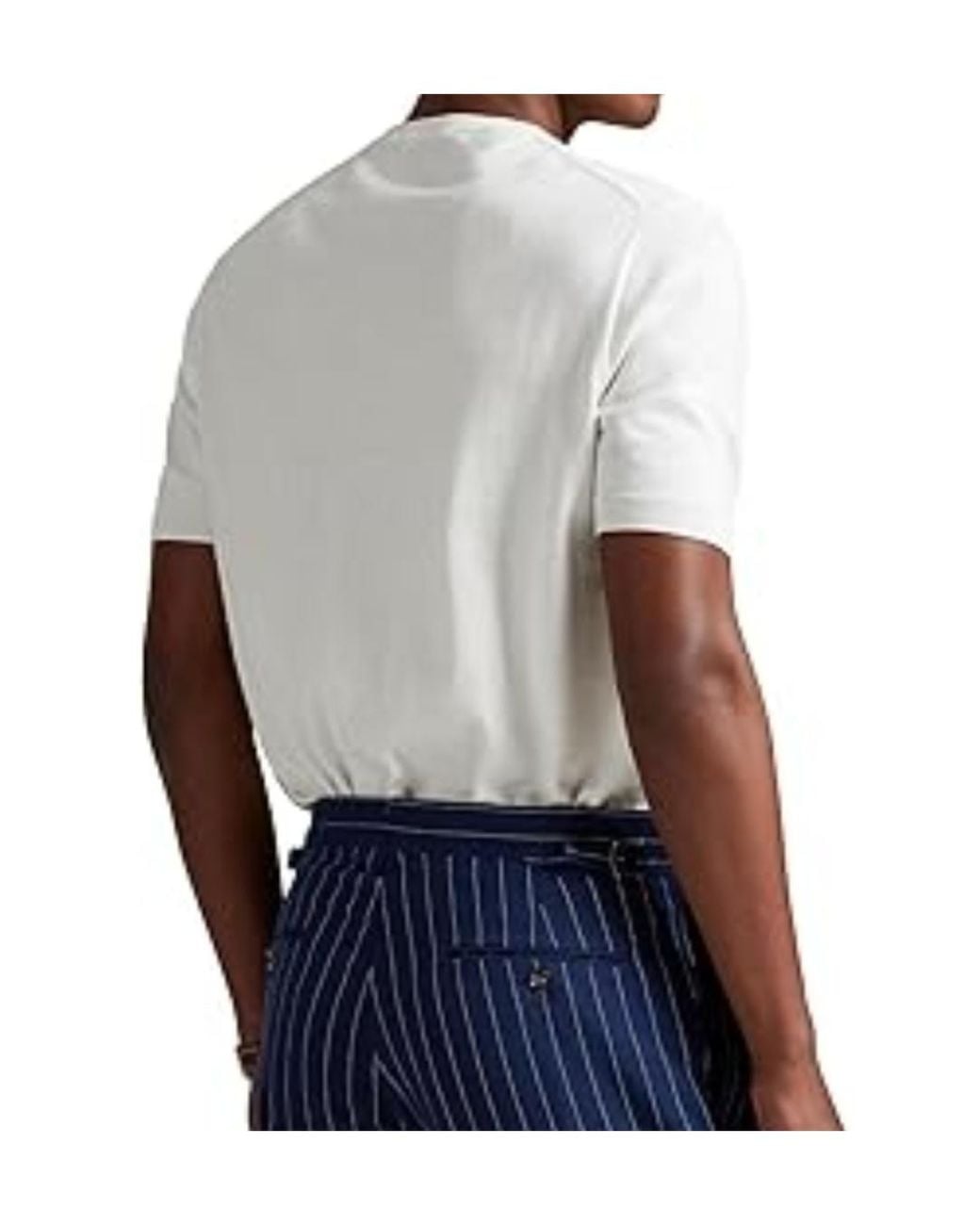 Polo Ralph Lauren White Short Sleeved Crewneck T-Shirt for men