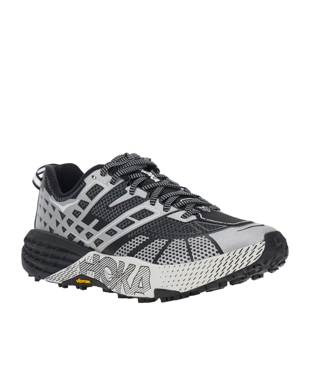 Hoka One One Gray Speedgoat 2 Trail Running Shoes for men