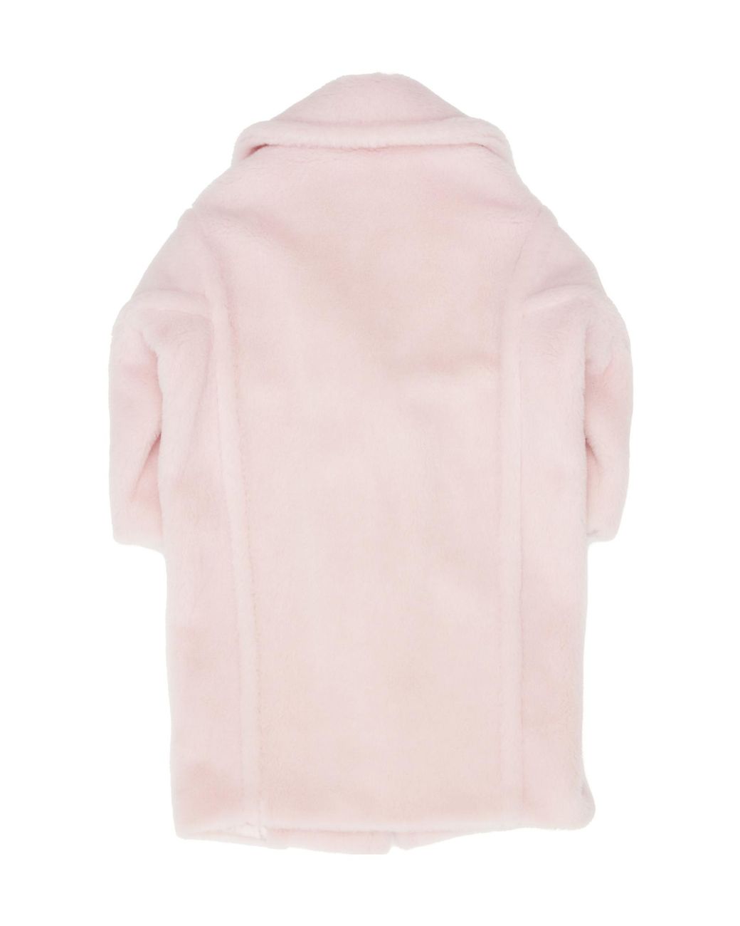 Max Mara Pink Virgin Wool-Cashmere Teddy Overcoat