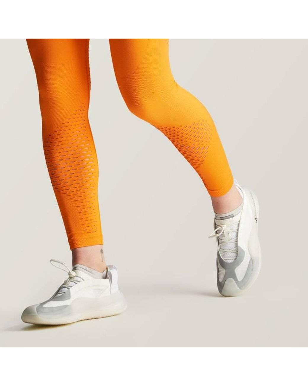 Adidas By Stella McCartney White Sportswear Low Ground Sneakers