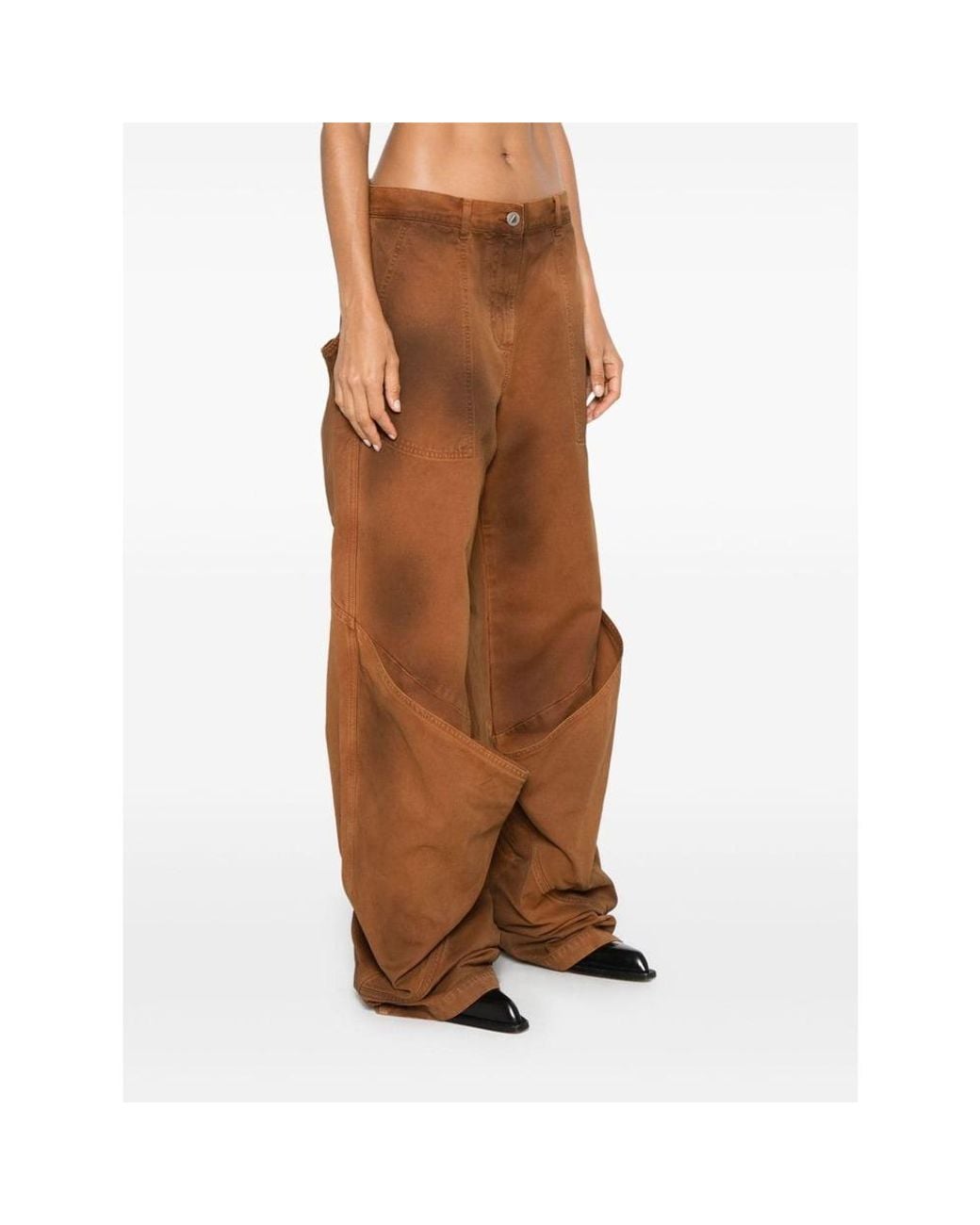 The Attico Brown Casual Pants
