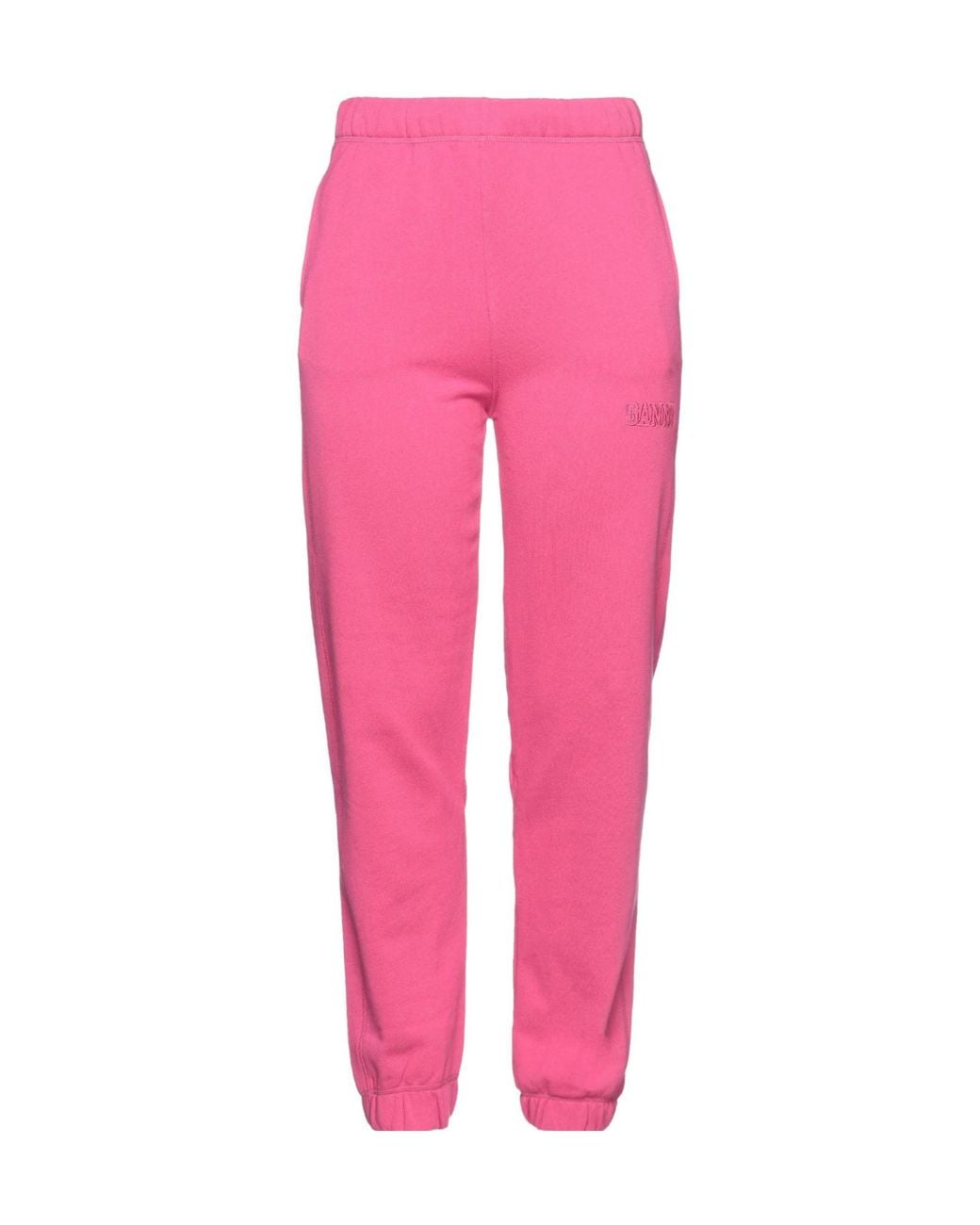 Ganni Pink Solidcolor Fleece Trousers