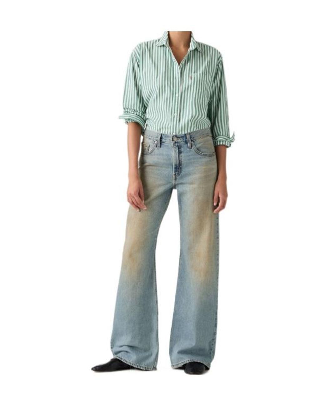 Levi's Green Loose Boot Jeans