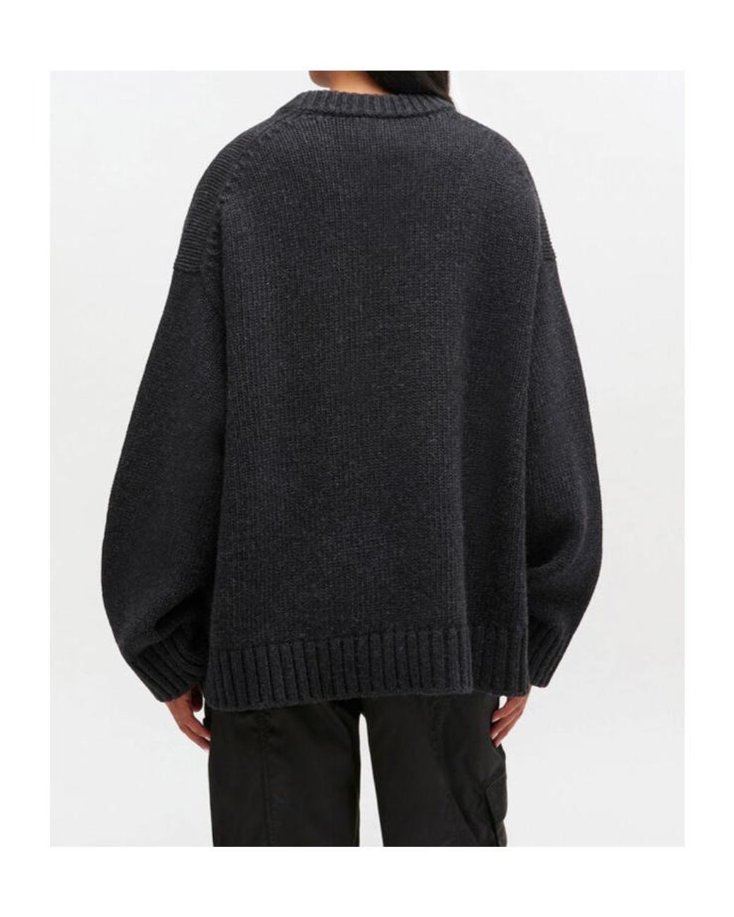 Ganni Blue Dark Wool Mix Jumper