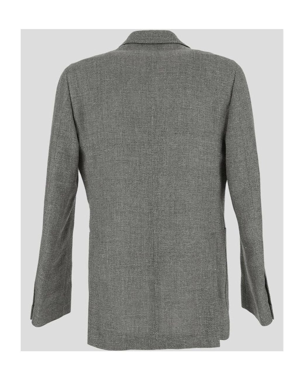 Lardini Gray Special Single-Breasted Tailored Blazer for men