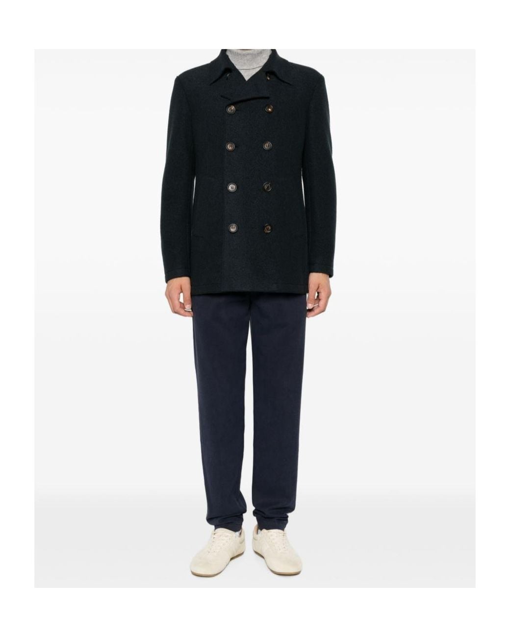 Eleventy Blue Drawstring-Fastening Trousers for men