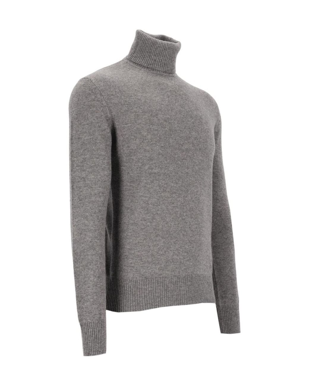 Emporio Armani Gray Turtleneck Sweater for men