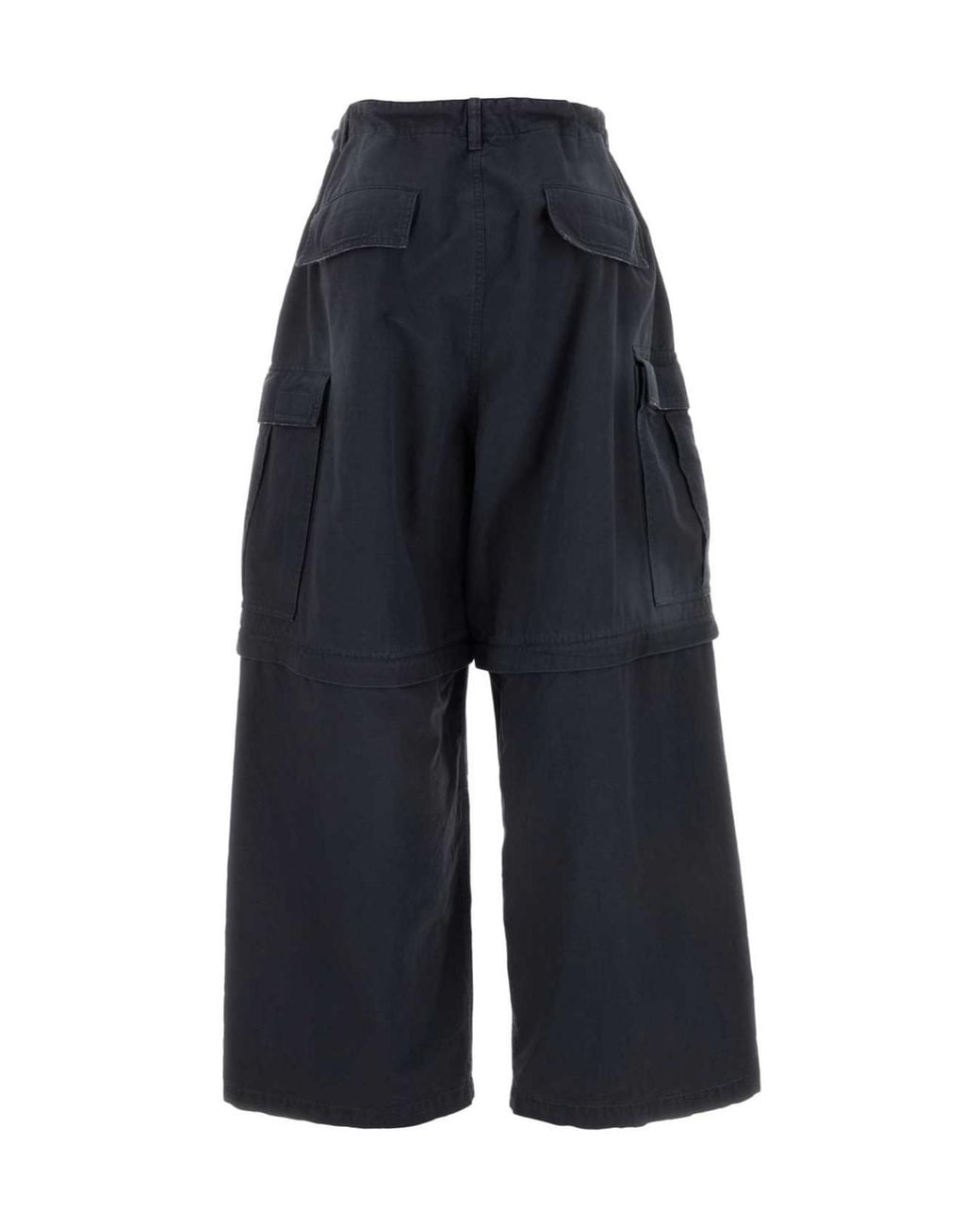 Balenciaga Gray Washed-Out Large Cargo Pants for men