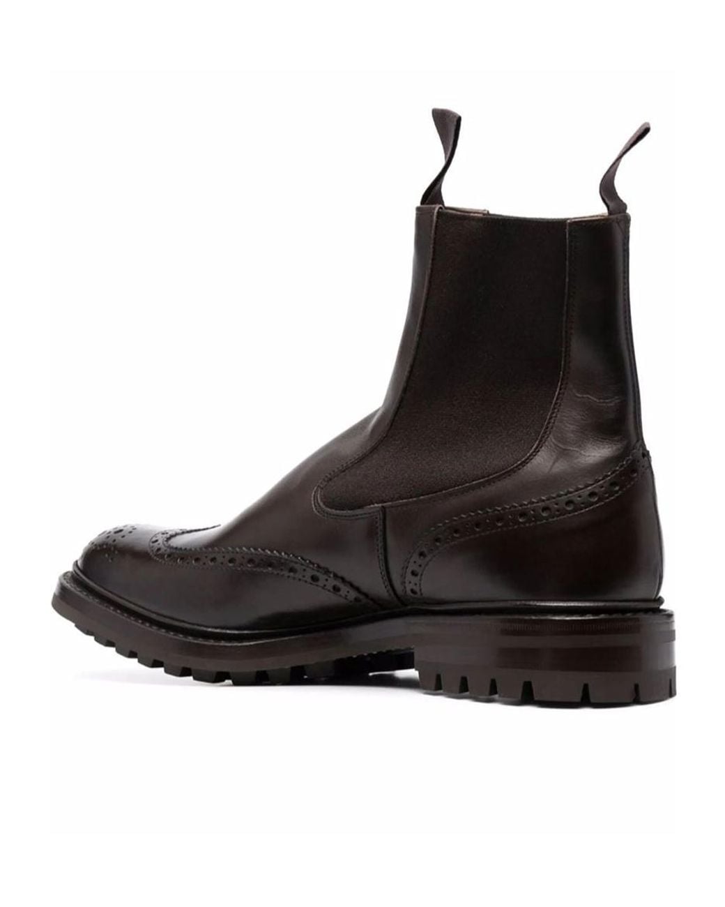 Tricker's Brown Detailed Chelsea Boots for men