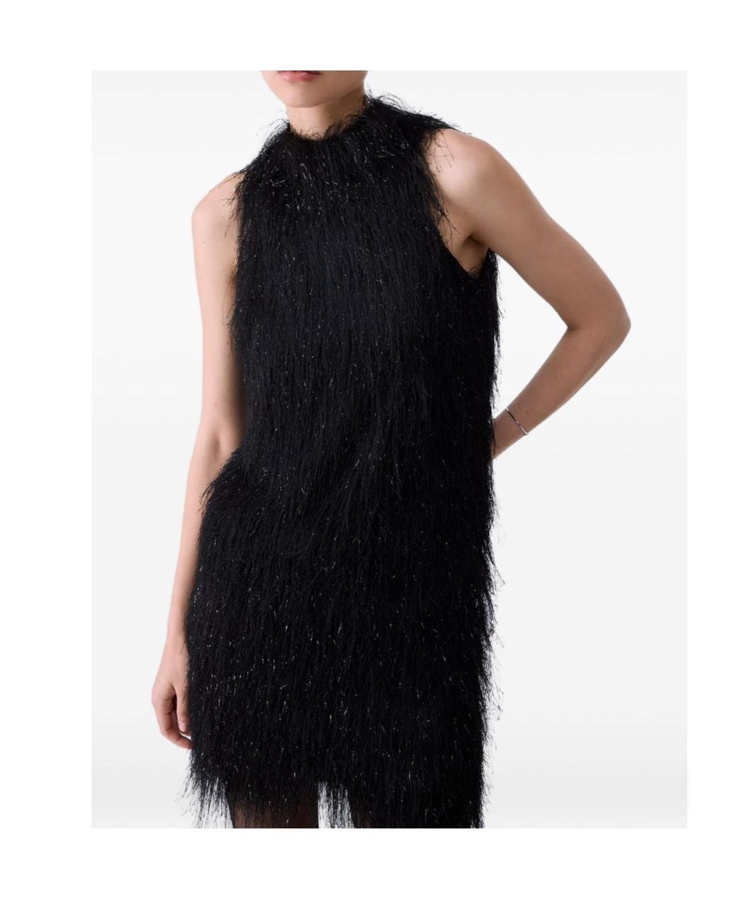 Liu Jo Black Tassel-Embellished Top
