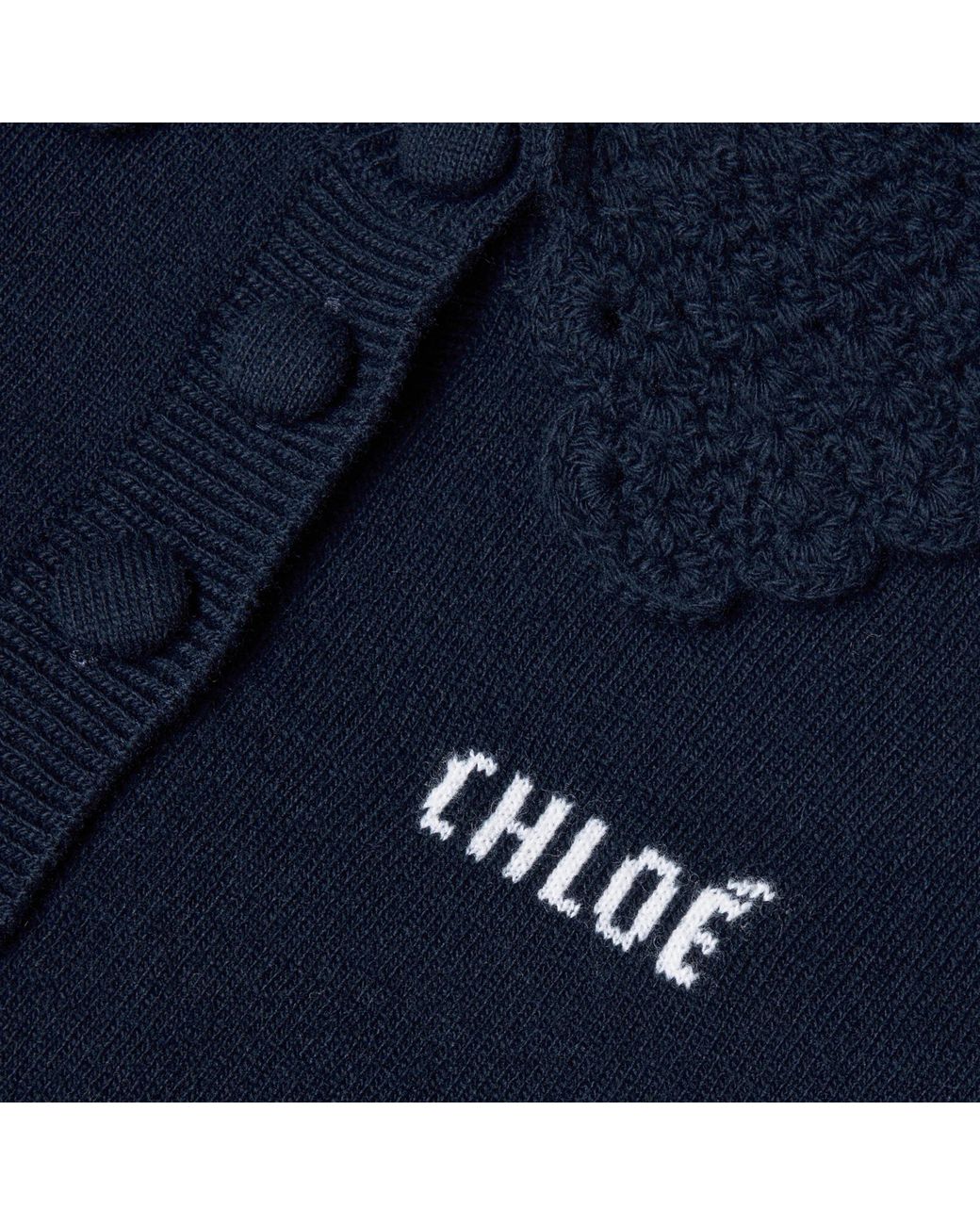 Chloé Blue Simple Knitted Cardigan