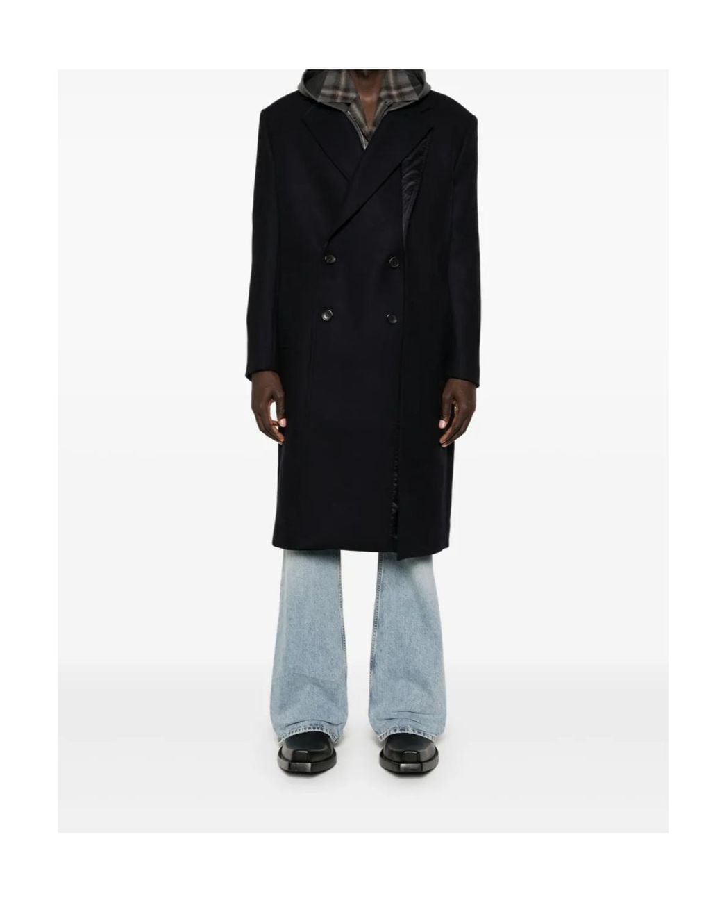 Y. Project Black Double-Front Coat
