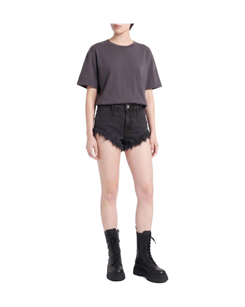 Isabel Marant Black Denim Shorts