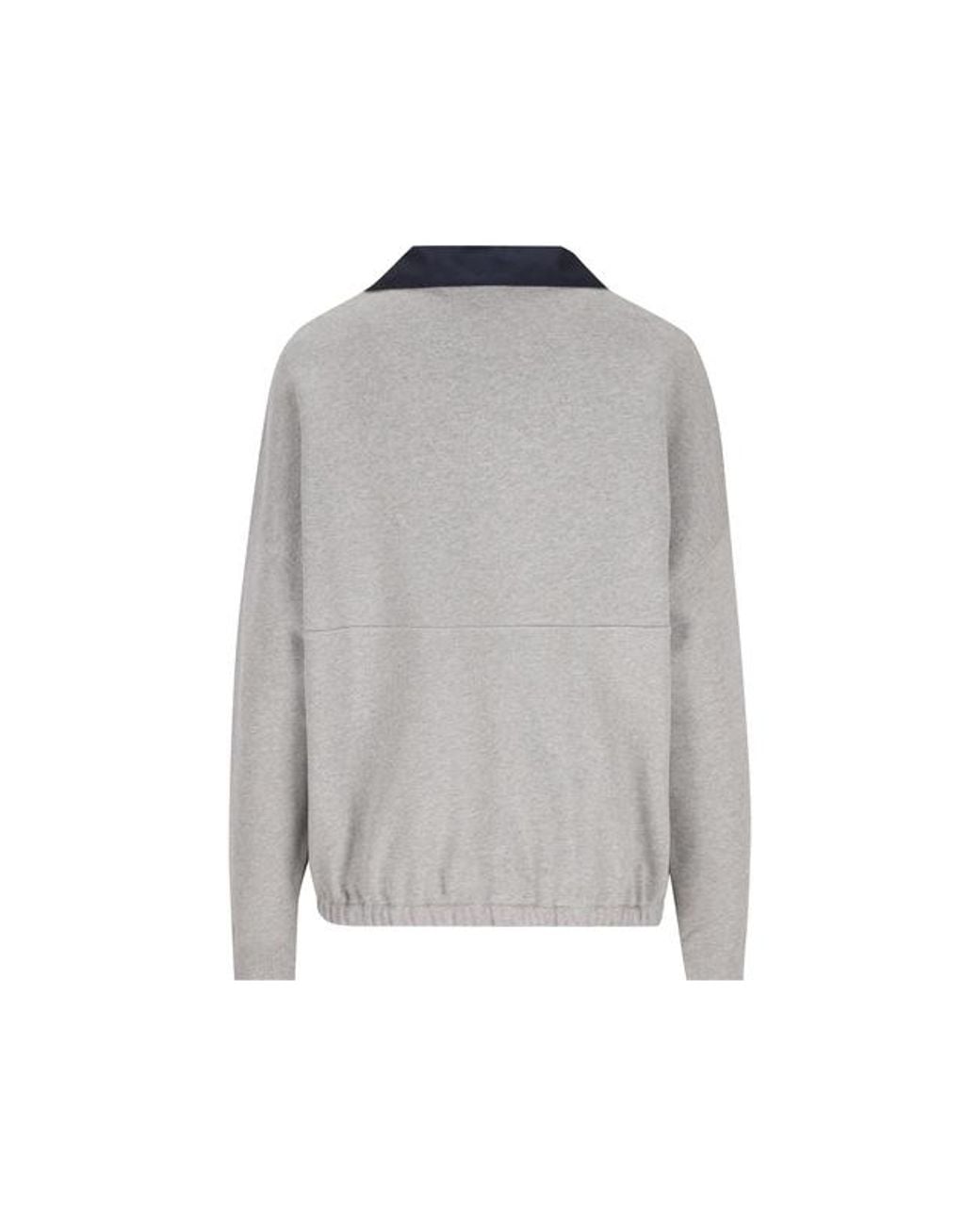 Loewe Gray Medium-Weight Fleece Sweatshirt
